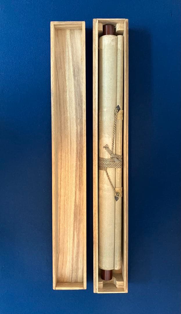 キリスト　絹本　掛軸（クリスチャン　カトリック　聖書 クリスマス）