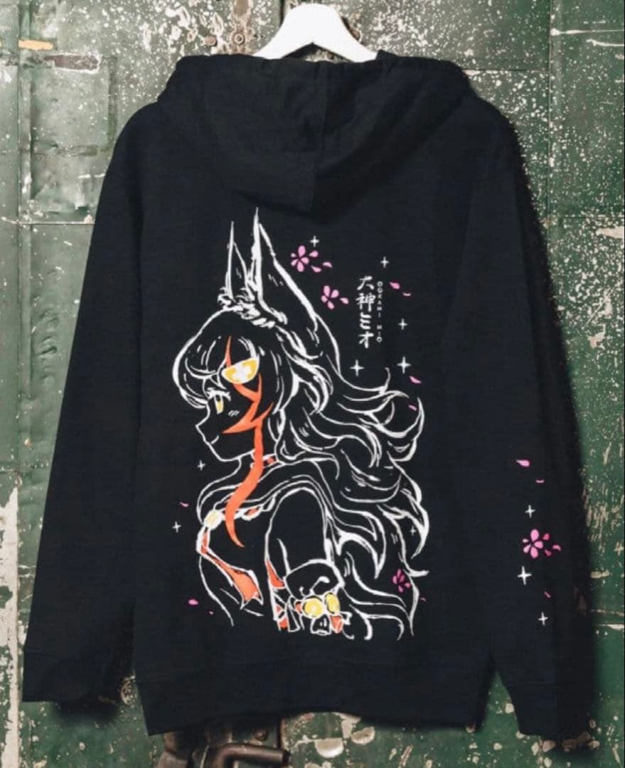 ホロライブ×OMOCAT 大神ミオ パーカー Sサイズ omocat