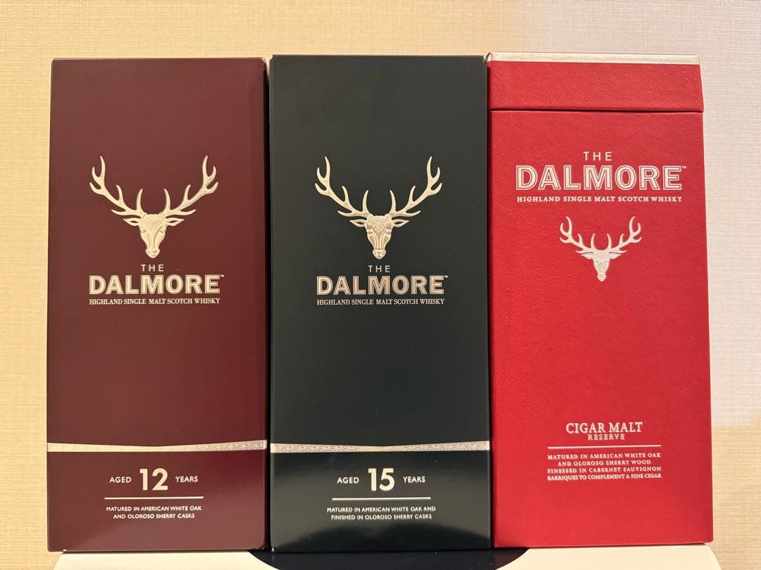 ダルモア シガーモルト 15年 12年 3本セット