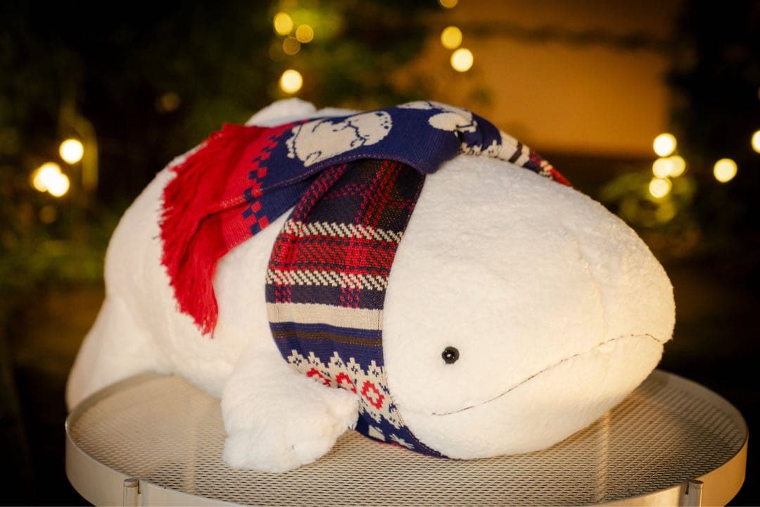 京都水族館オリジナル　マフラー付きオオサンショウウオ雪ぬいぐるみ2025Ver.