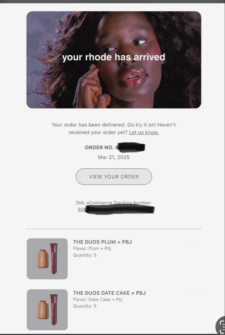 RHODE ヘイリー PLUM ポケット ブラッシュ+PBJリップ ティント