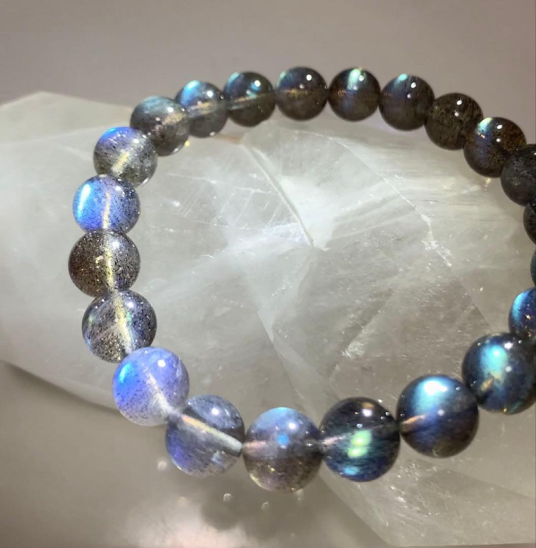 ミラクルを引き寄せるパワー❣️❣️ 超ハイグレード　ラブラドライト　ブレスレット