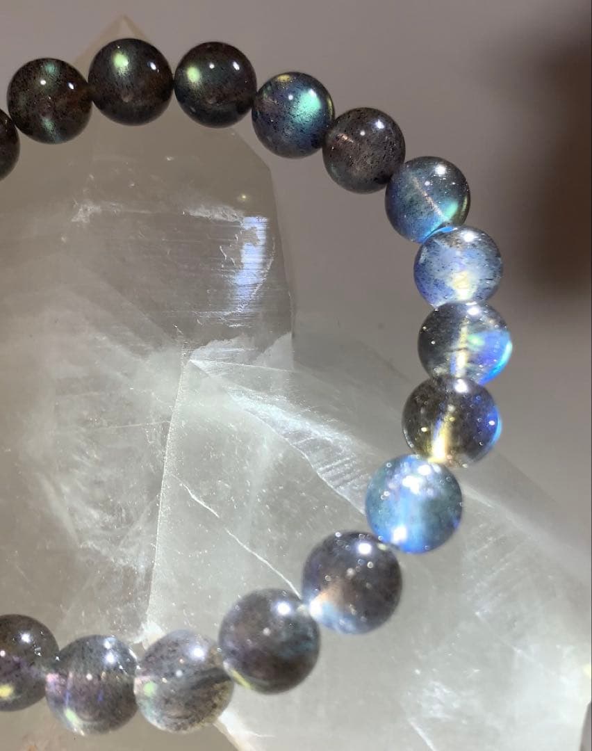 ミラクルを引き寄せるパワー❣️❣️ 超ハイグレード　ラブラドライト　ブレスレット