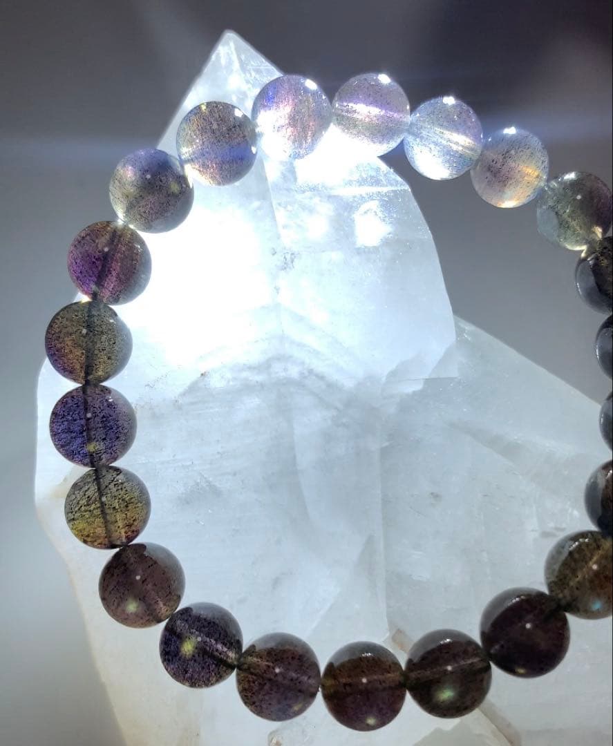 ミラクルを引き寄せるパワー❣️❣️ 超ハイグレード　ラブラドライト　ブレスレット