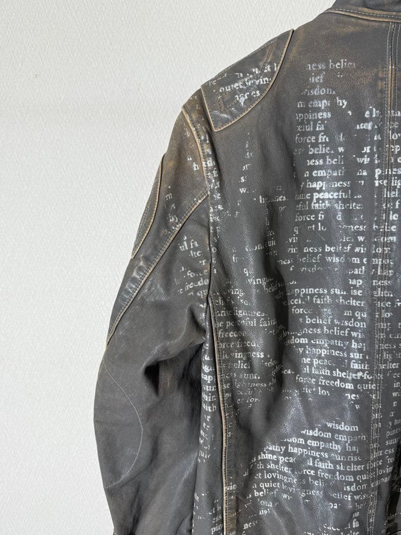 ドルチェ&ガッバーナ プリント総柄 レザージャケット レザージャケット