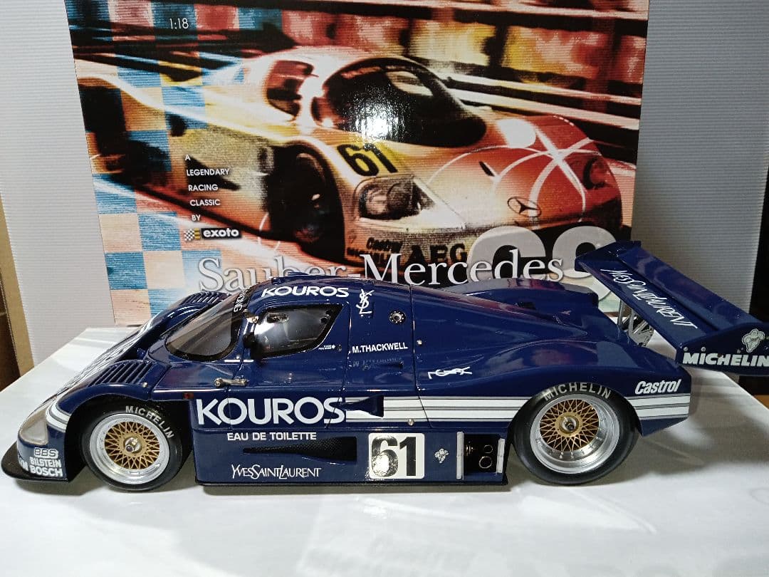 エグゾト exoto ザウバーメルセデス C9 イブサンローラン ミニカー