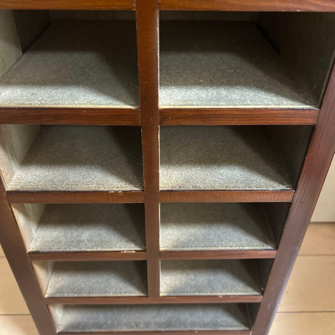 薬箪笥　骨董品　木製チェスト　引き出し16+1個　卓上チェスト　店舗什器