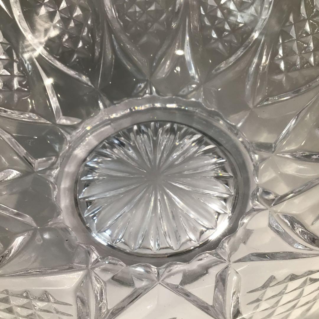 Ｐ４４８　水指　『清昌堂造』『江戸切子』『ガラス水指』『義山鉢』　紙箱　茶道具