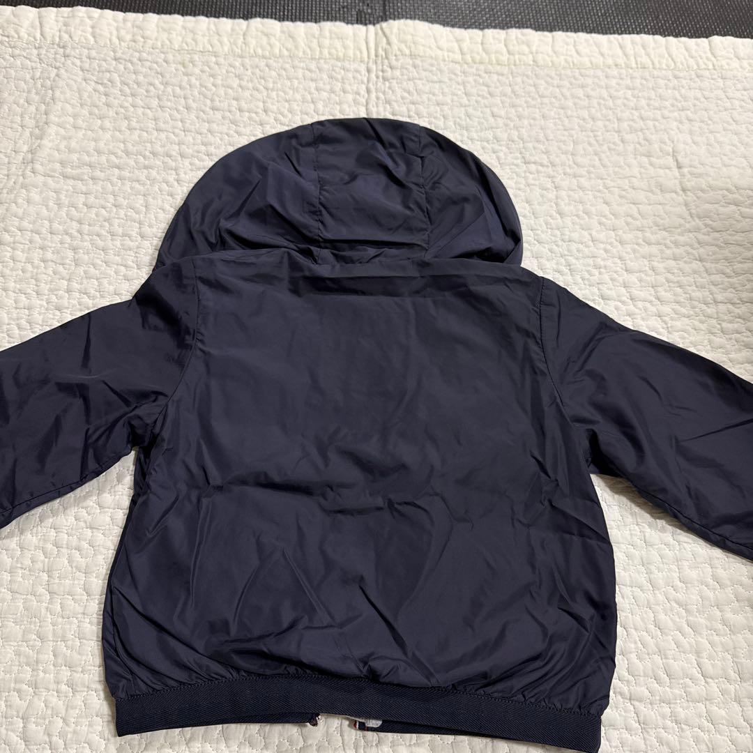 モンクレール　パーカーブルゾン美品18/24m 86㎝ネイビー