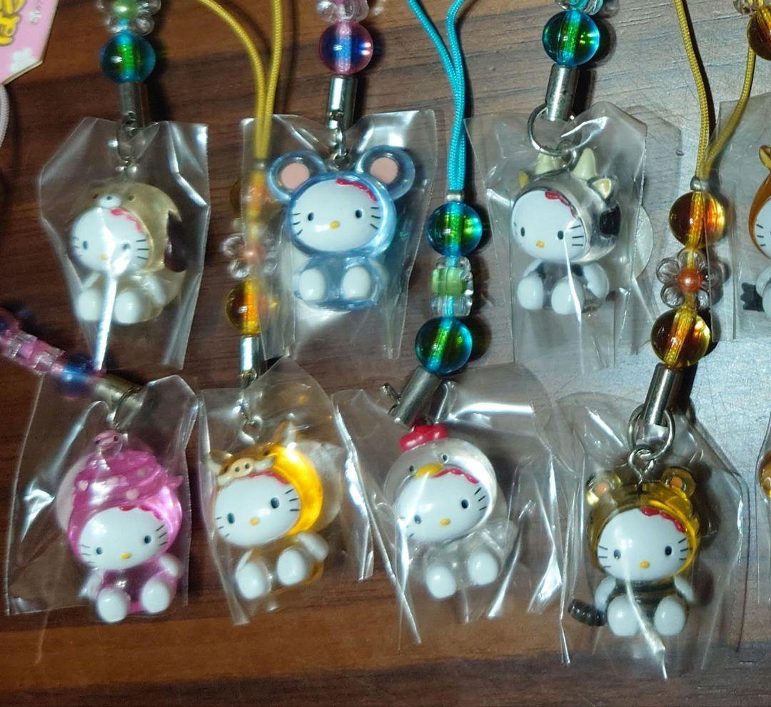 激レア☆ハローキティ☆十二支変身はろうきてぃストラップ☆12種コンプリートセット