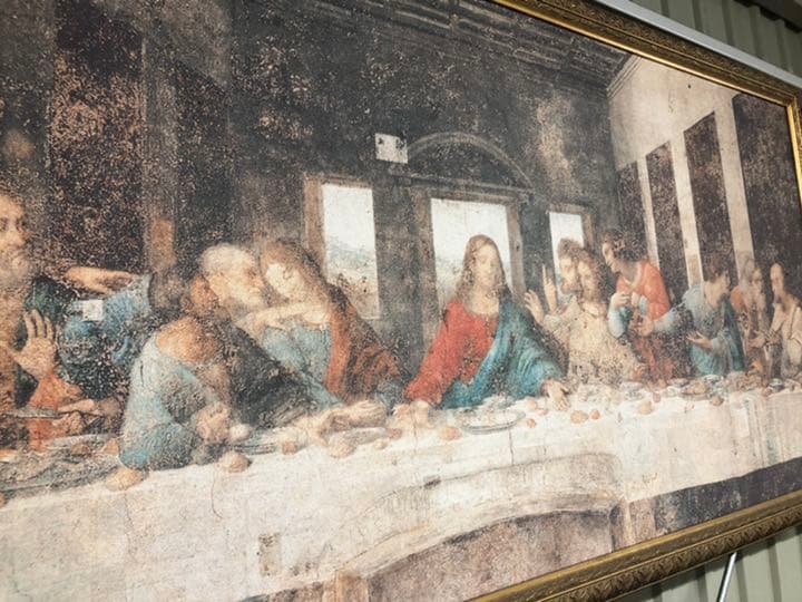 最後の晩餐　　織物