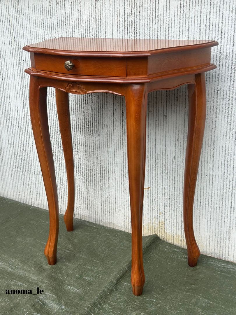 【コンソールテーブル】イタリア　猫足　引出　収納　花台　飾り台