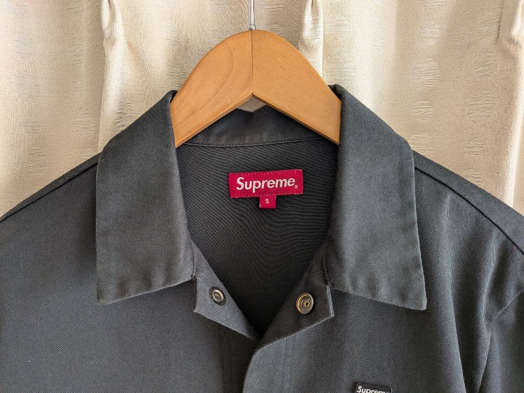 美品 supreme small logo shop jacket Sサイズ 黒
