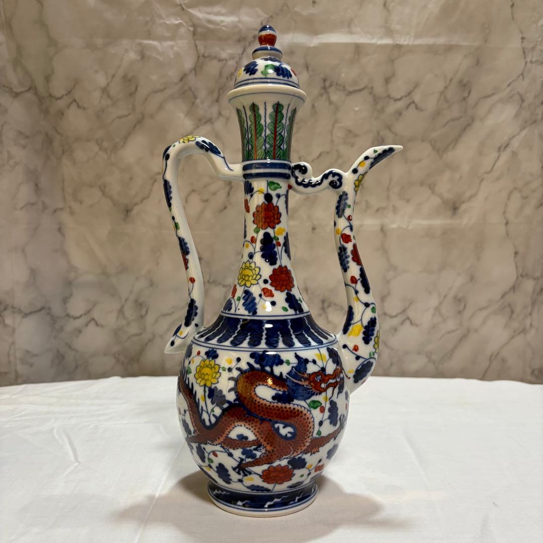 【骨董】大清雍正年製 景徳鎮 ピッチャー 水注 中国工芸 中国美術