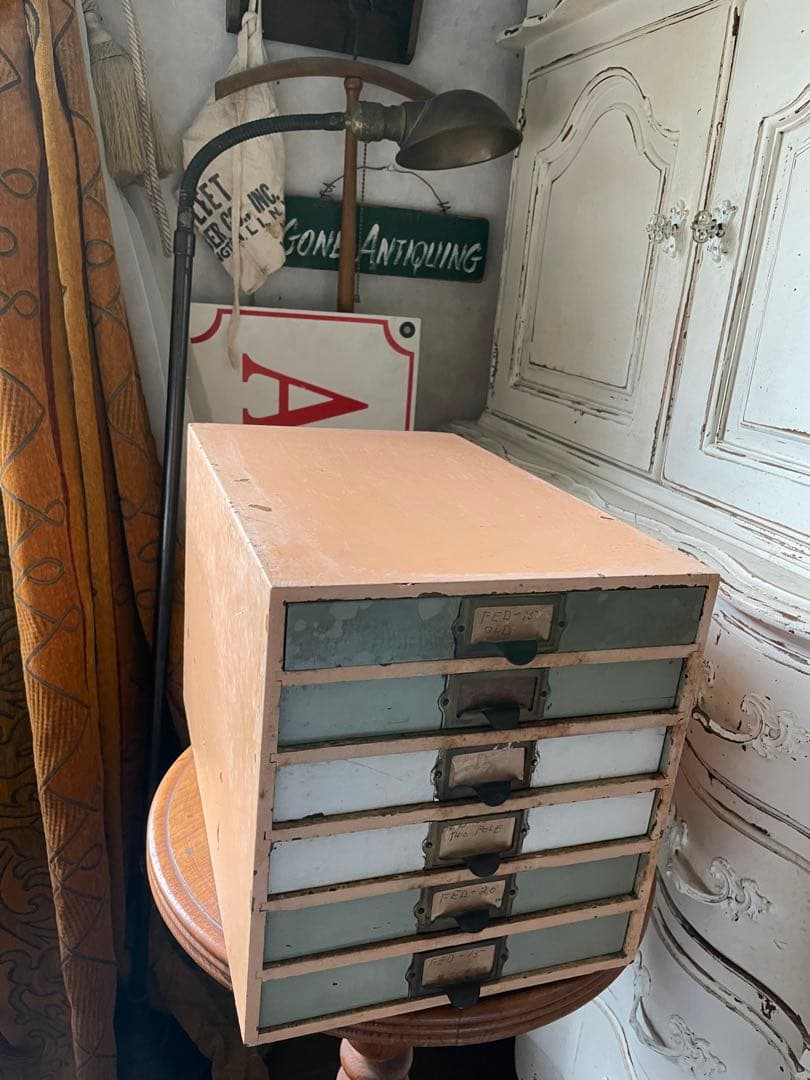 フランス　アンティーク　家具　引き出し　ドロワー　チェスト　収納　レア