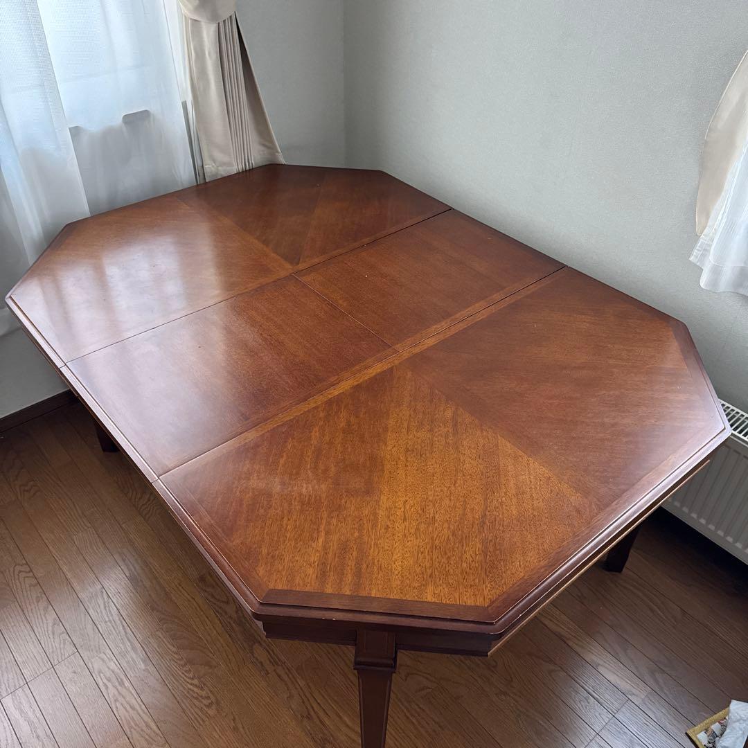 naruniマルニ 地中海ロイヤル パーティテーブル 伸長式ダイニングテーブル