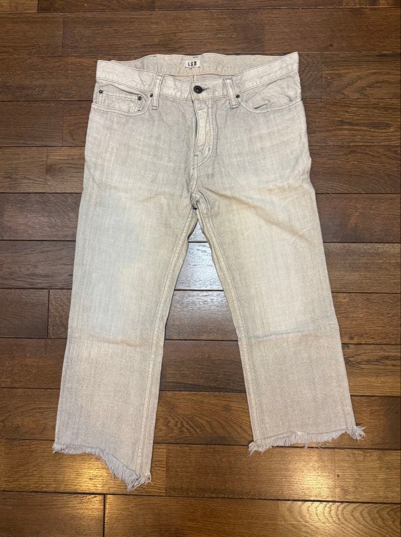 LGB ルグランブルー　コットン　リネン　クロップドパンツ