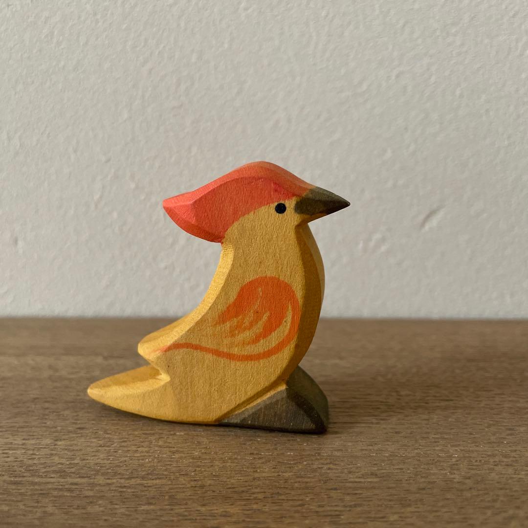 オストハイマー 極楽鳥 鳥 木製玩具ostheimerドイツ製 廃盤