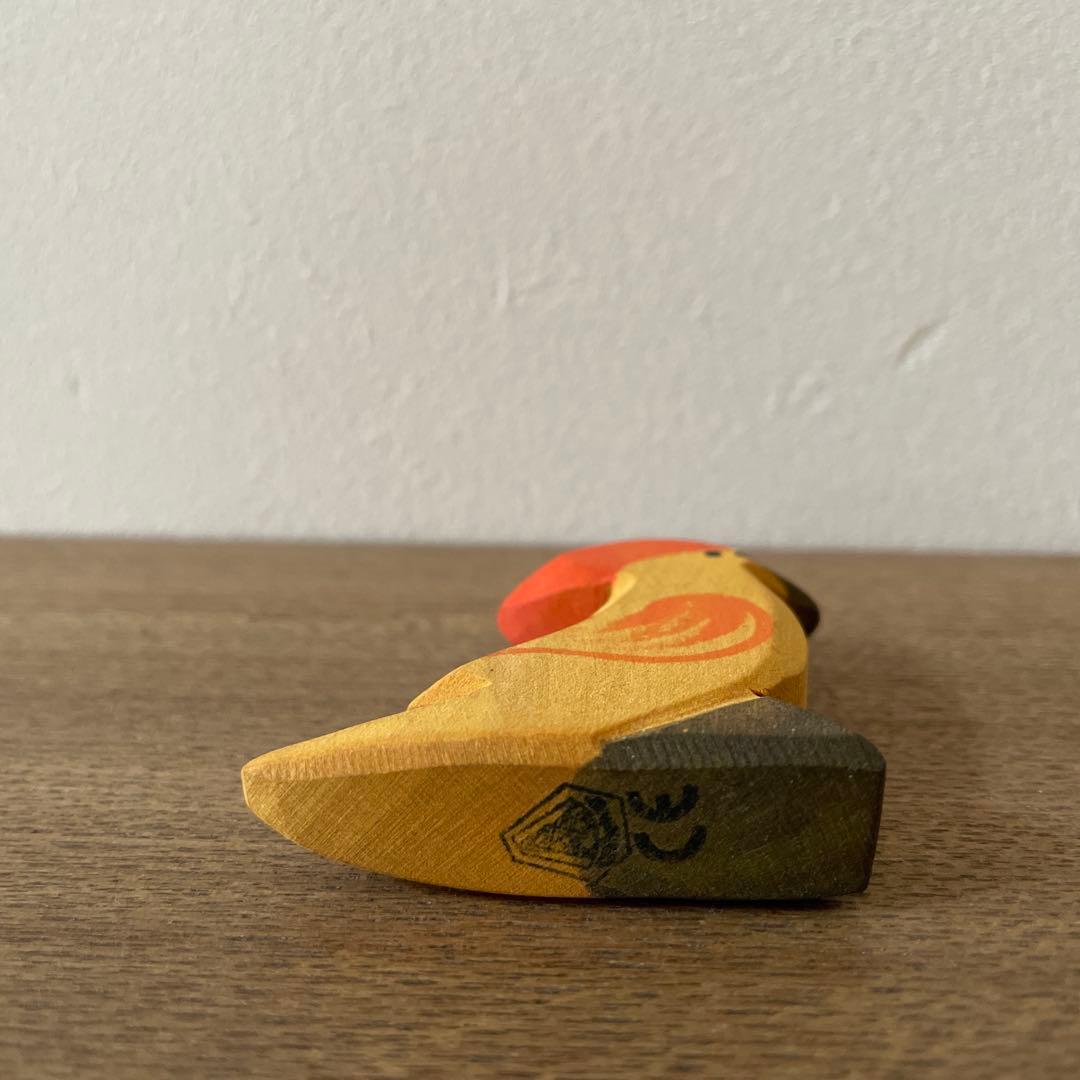 オストハイマー 極楽鳥 鳥 木製玩具ostheimerドイツ製 廃盤