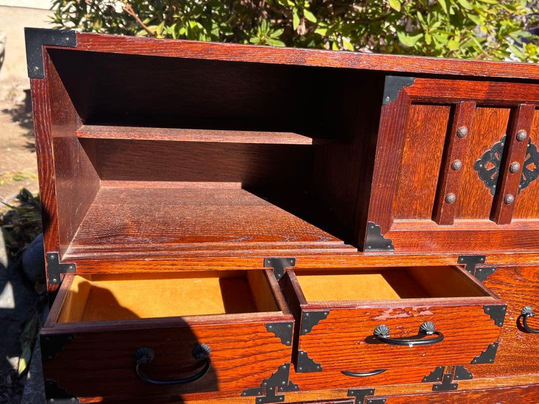 民芸調 木製 小箪笥 引き出し多数 和風インテリア