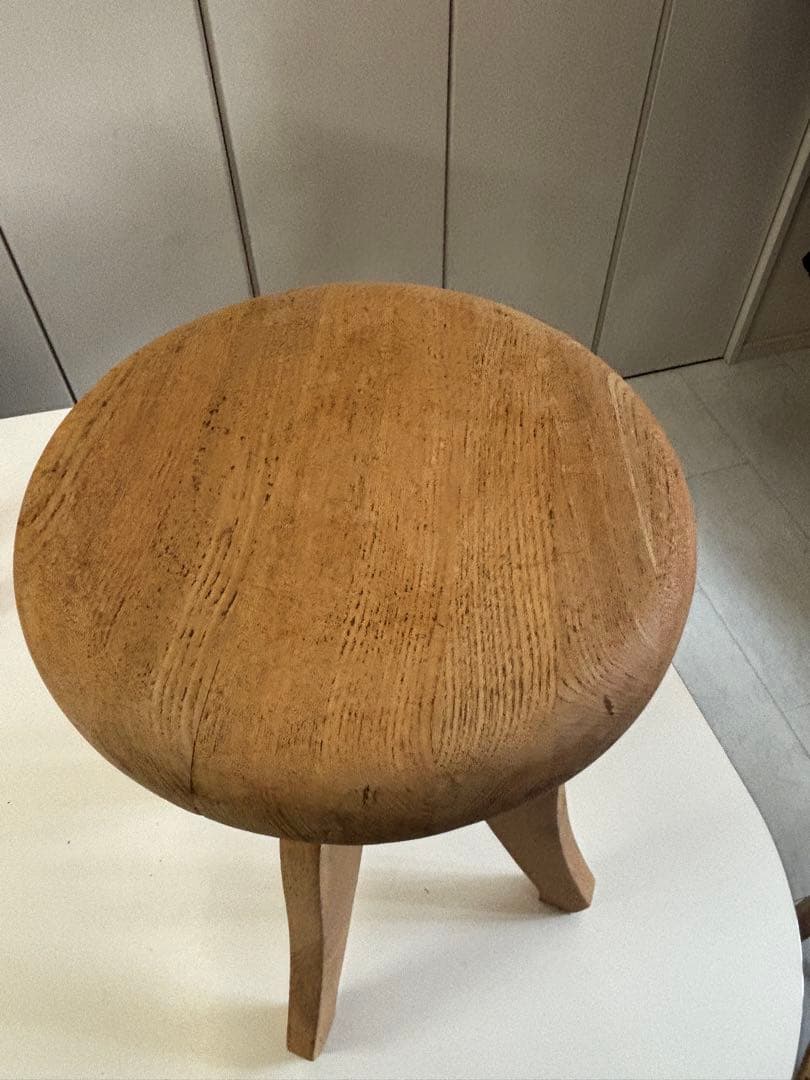 アンティーク　古道具　スツール 高さ調整可能