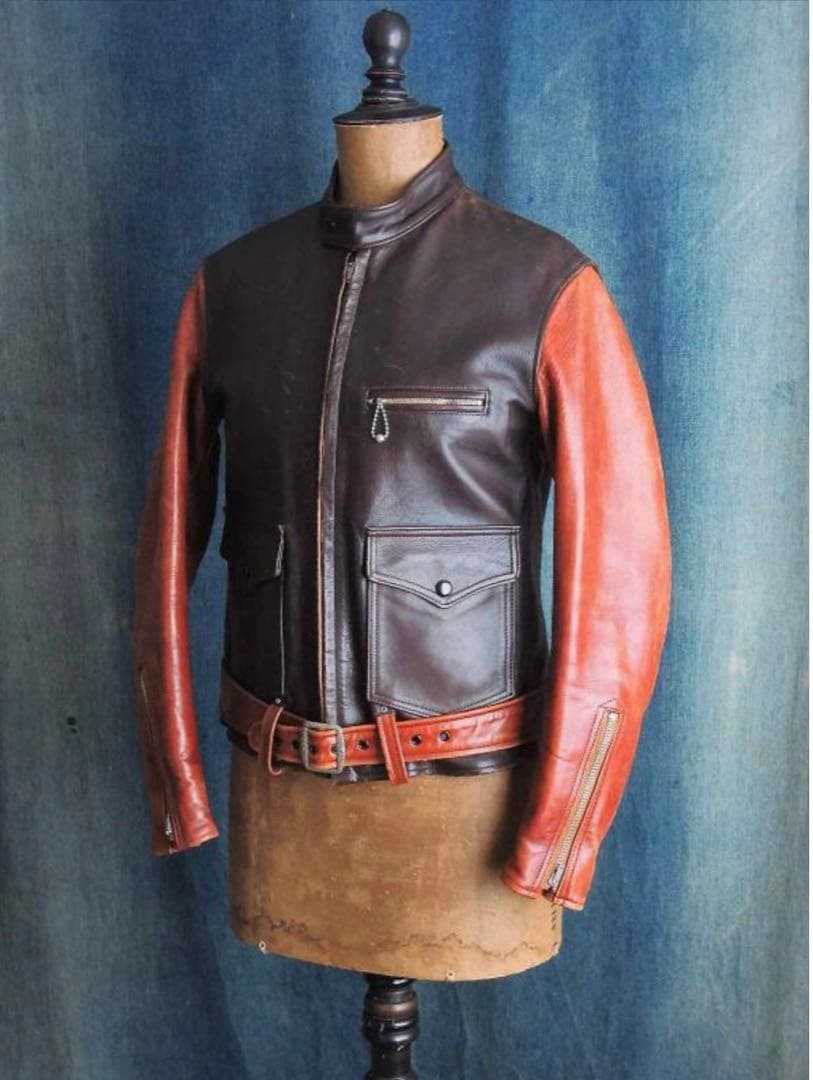 ジョーマッコイズのホースハイドシングルライダース