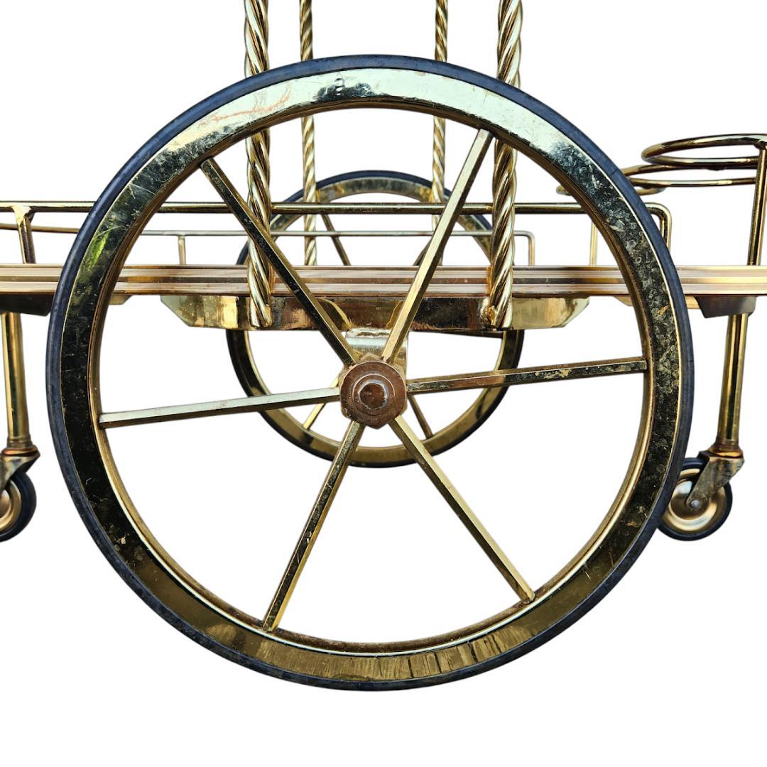 サービスカート　キッチン ワゴン ボトルラック　キッチン　アンティーク　レトロ