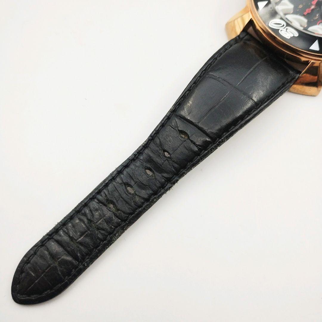 【稼働品】ガガミラノ マニュアーレ48MM クロノグラフ 腕時計