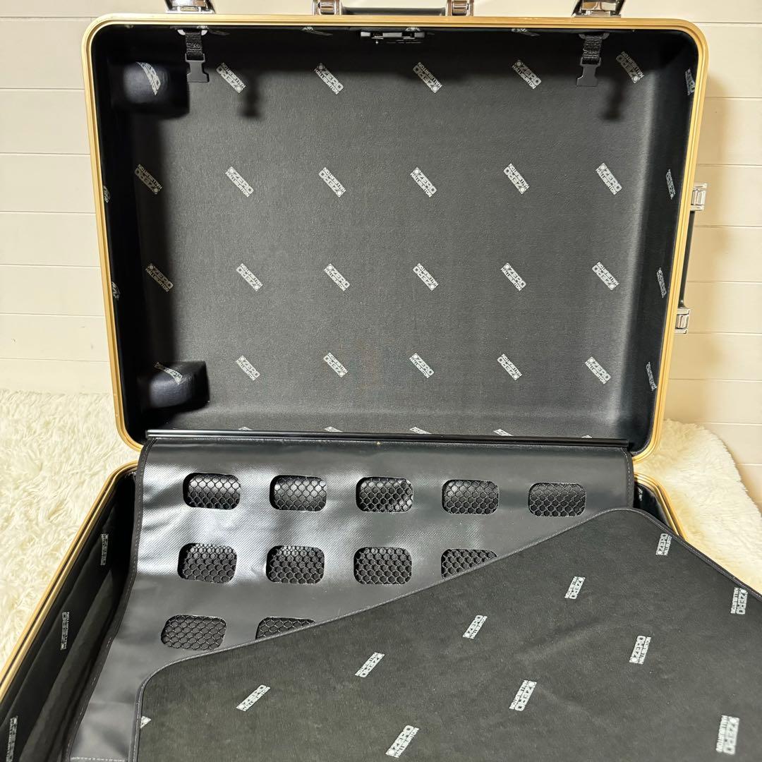 廃盤✨ゼロハリバートン　キャリーケース　アルミ　ジュラルミン　ポリッシュゴールド