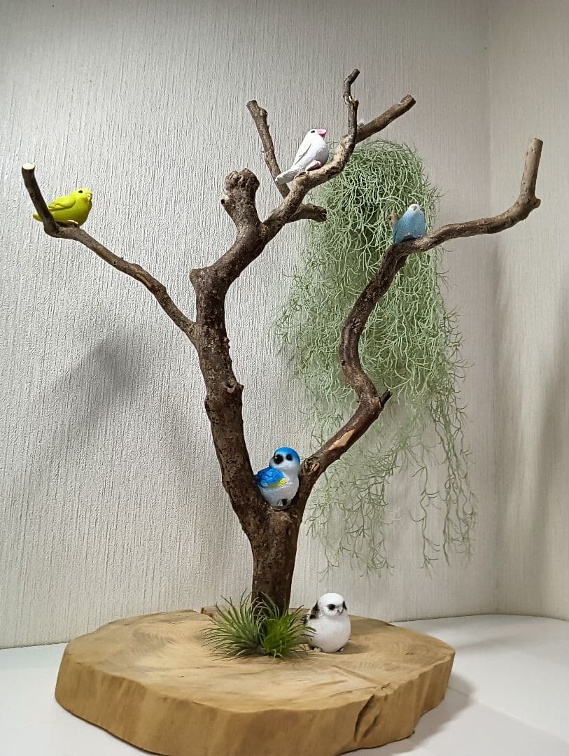 流木527　小鳥止まり木　卓上　バードアスレチック