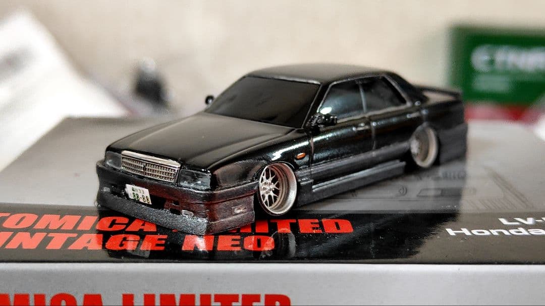 トミカ改造 y31シーマ フルエアロ リミテッド ☆深リム ☆ホットウィール