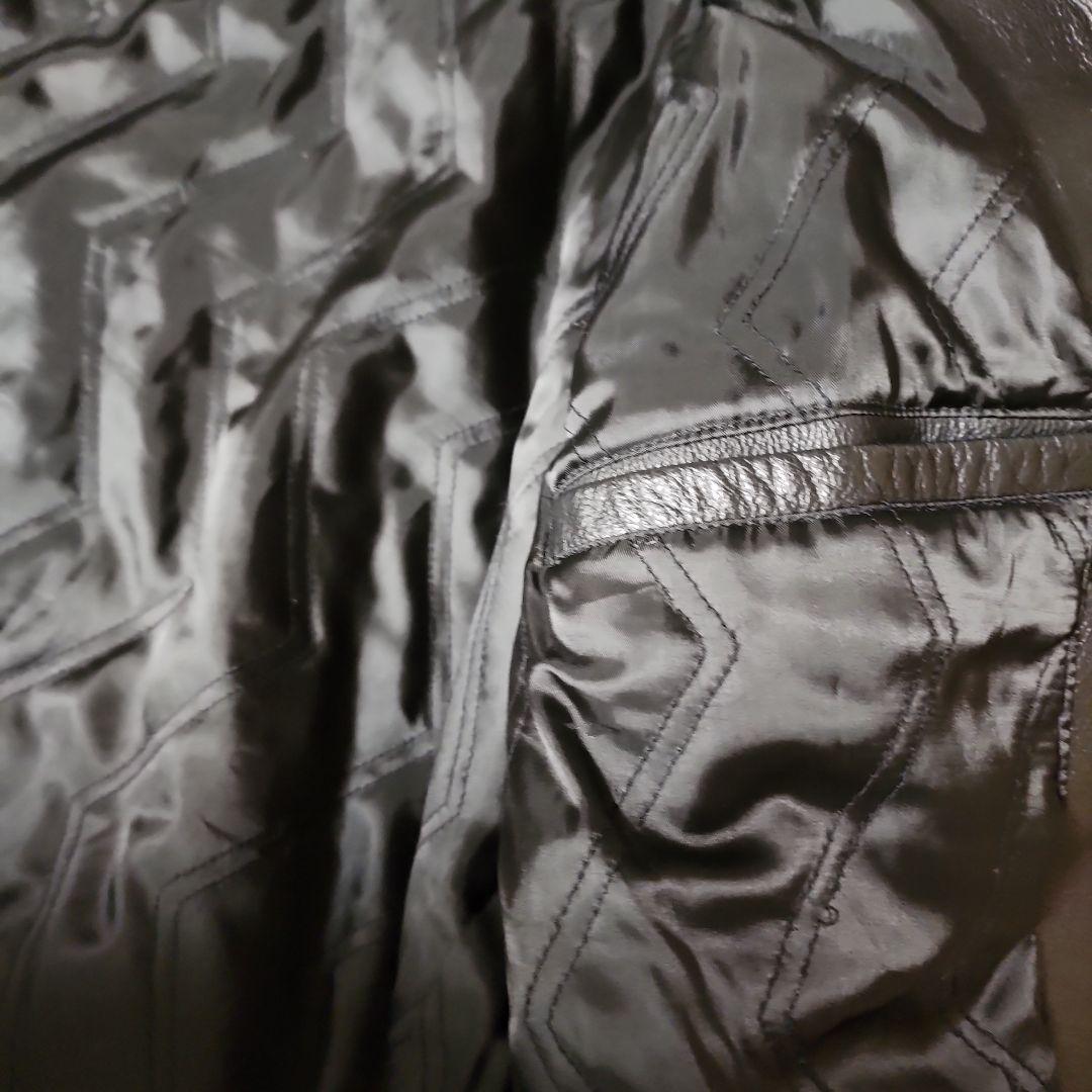 GAP オールドギャップ 本革 レザージャケット 牛革 キッズXXL 黒