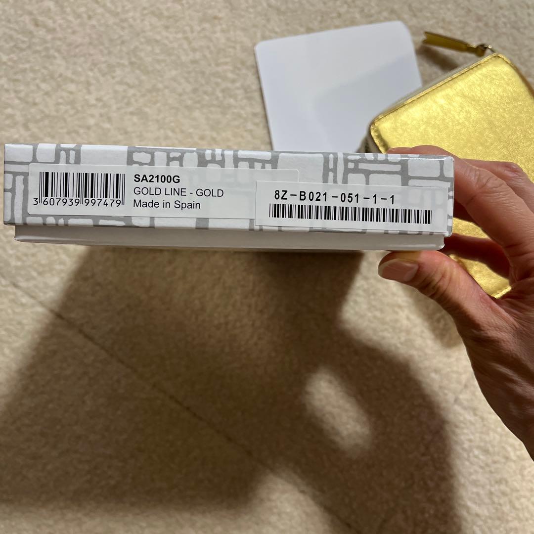 COMME des GARÇONS ゴールド 二つ折り財布