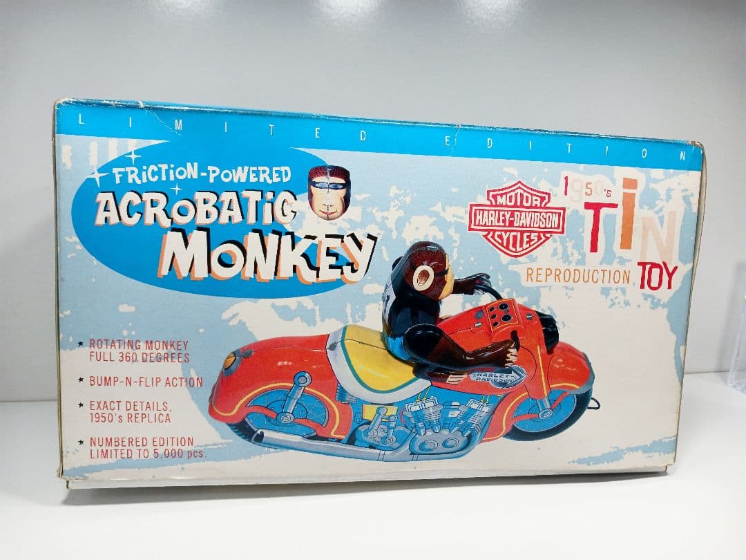 希少 ハーレーダビッドソン アクロバティックモンキー ブリキ