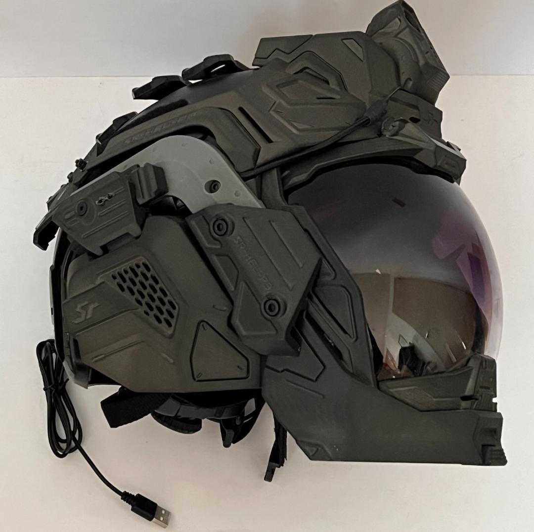 SRU SRU-HEL-P3 タクティカルヘルメット 装飾パーツ付 FAN付