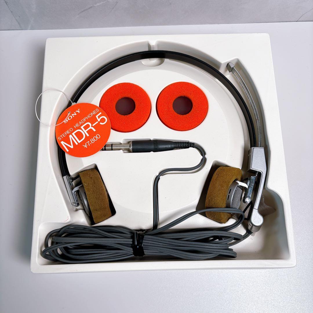 極美品・完全動作品】SONY MDR-5 \"HAIR\" 付属品完備 予備パッド付