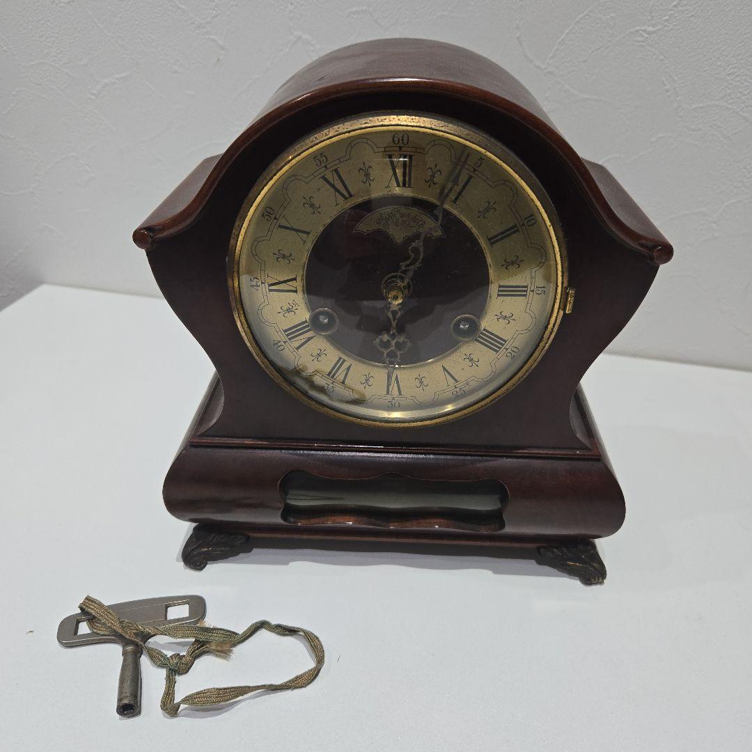 wuba ワルミルク　置時計　機械式　ゼンマイ式