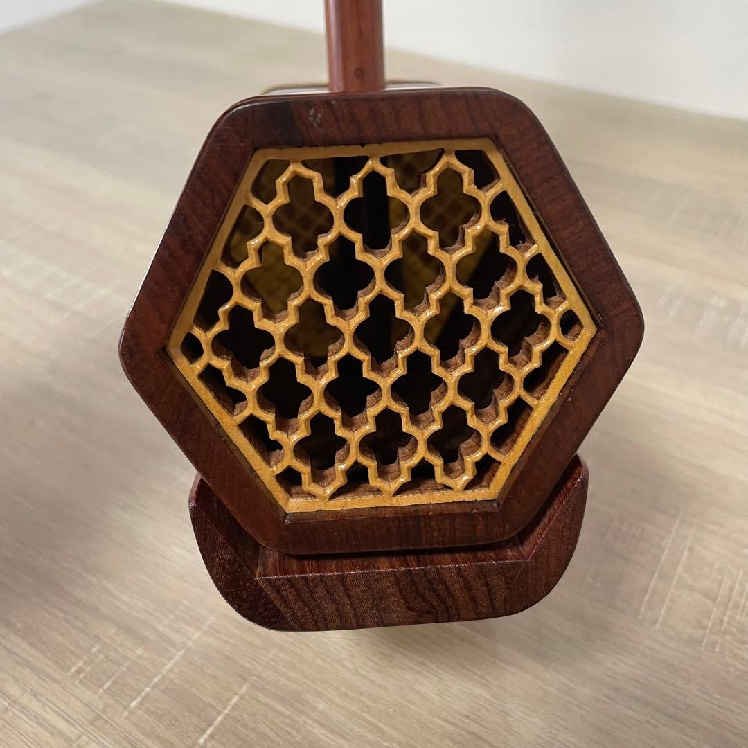 敦煌牌 二胡 上海民族楽器 弓付き 中国