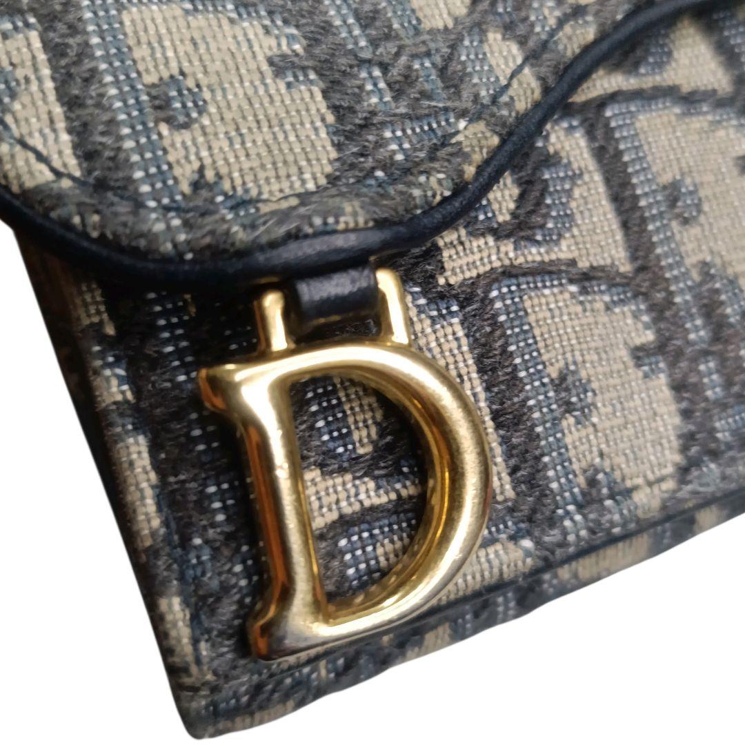 ✨Christian Dior トロッター ジャガードキャンバス レザー 折財布