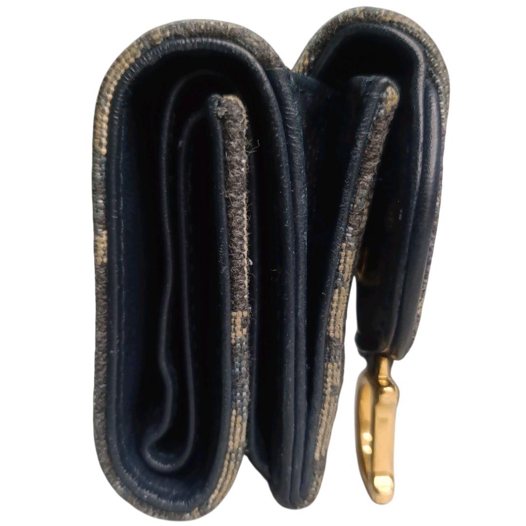 ✨Christian Dior トロッター ジャガードキャンバス レザー 折財布