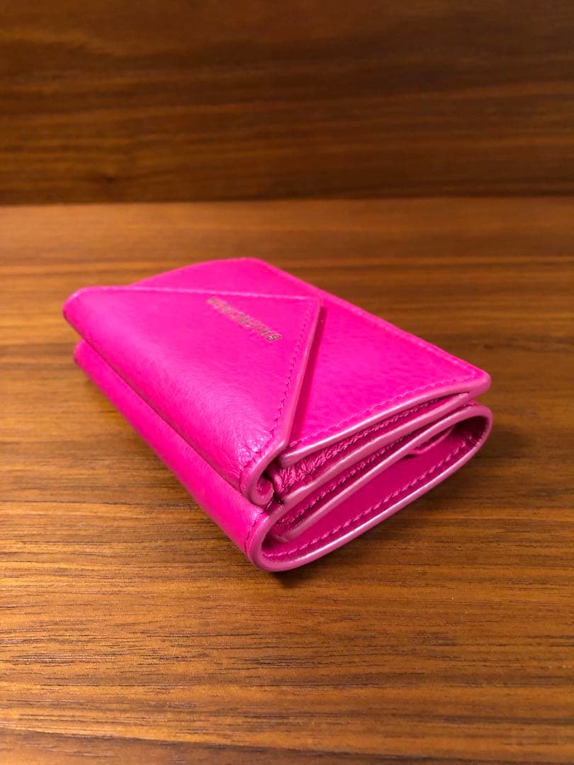 BALENCIAGA バレンシアガ 三つ折り財布 ピンク