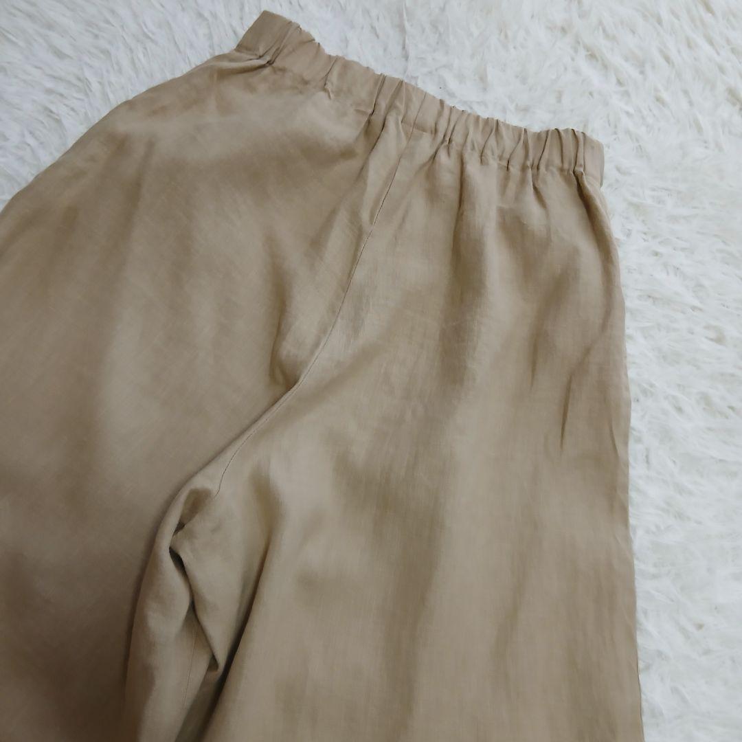 【nume】パラスパレス　ヌメ　リネン100％　ガウチョ　ワイドパンツ