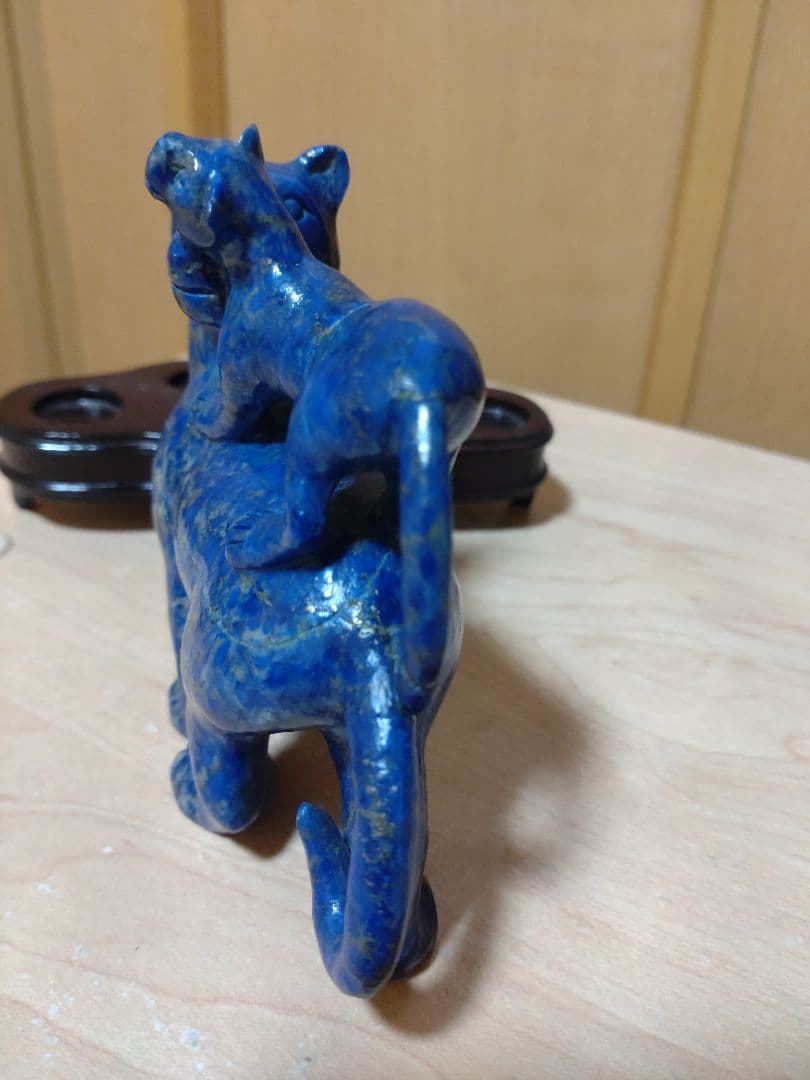 虎の親子/ラピスラズリ（瑠璃）