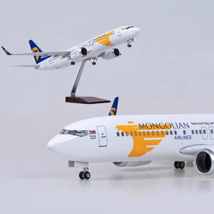 模型飛行機 モンゴル航空 B737 ボーイング 模型 LED 航空機 MGL