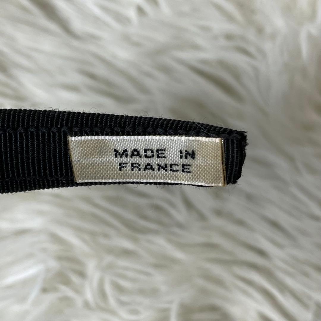 CELINE カチューシャ　サークルロゴ　ブラック　フランス製