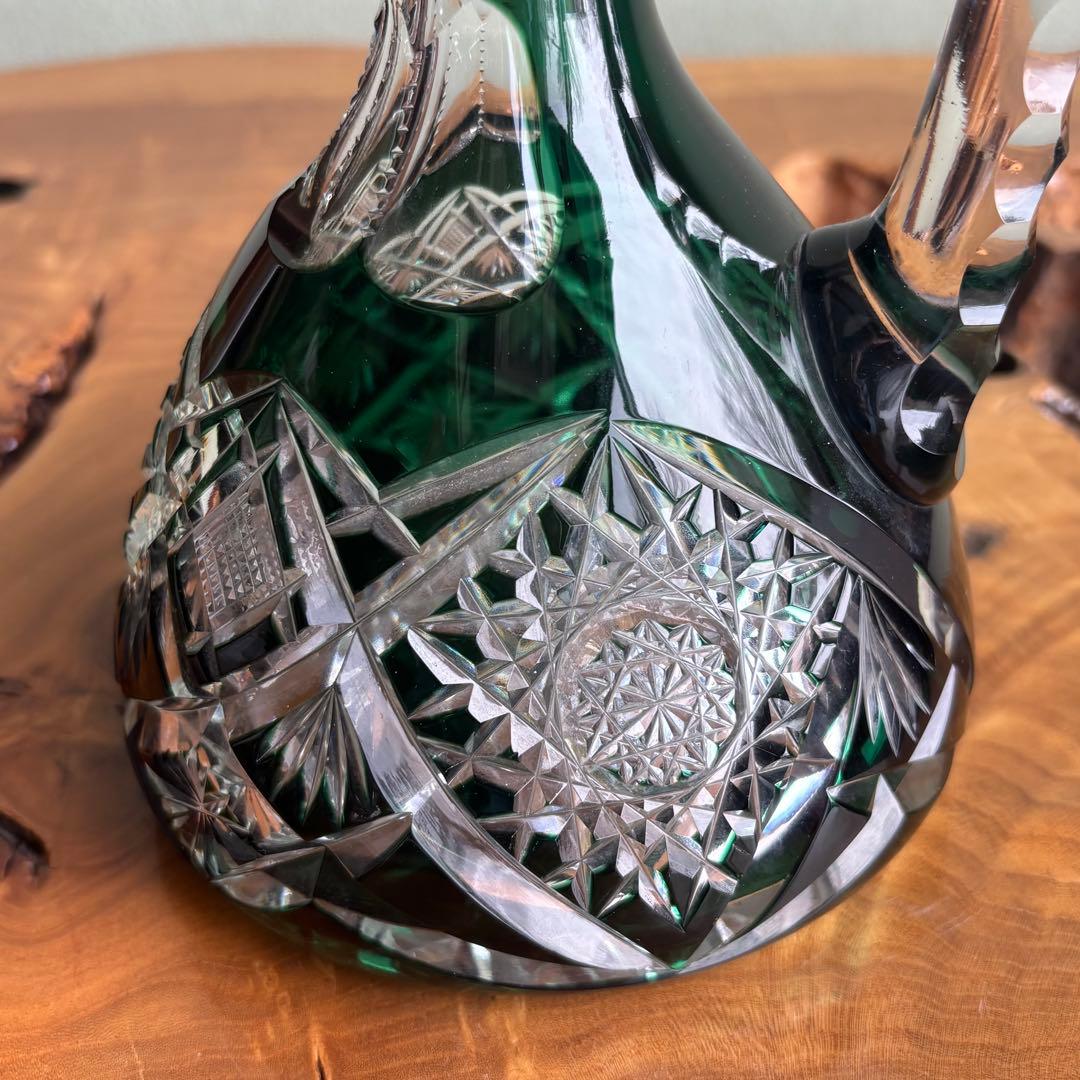 【YienThot】切子ガラス デキャンタ カットガラス ガラス栓付 25