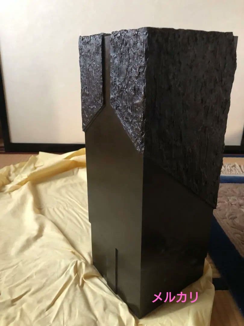 青銅　甃文花器　折原久左衛門　氏作　共箱入