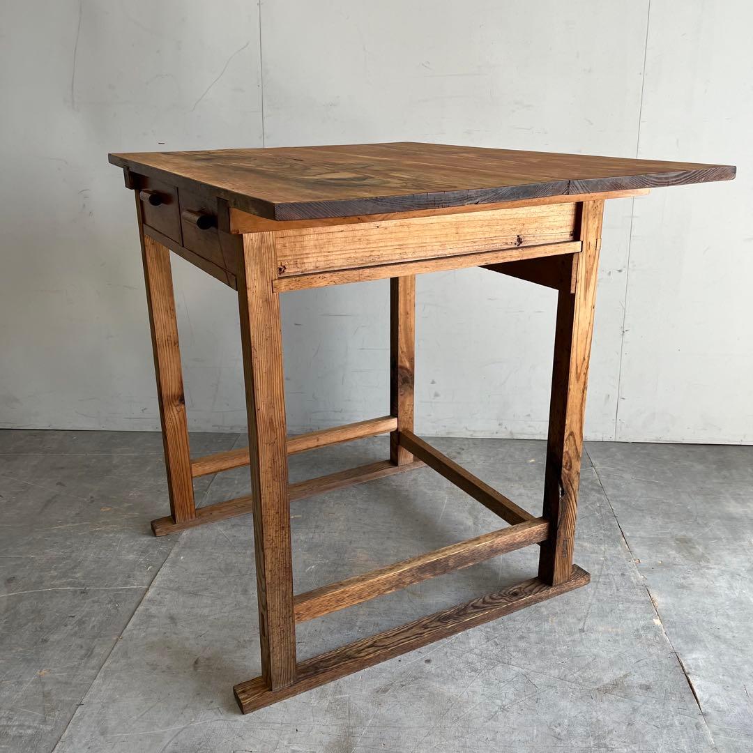 アンティーク 平机 テーブル 無垢材 デスク z484