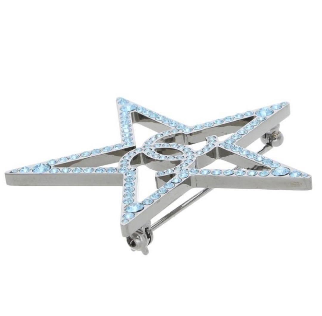 ★美品★ シャネル CCマーク ラインストーン ブローチ コメット