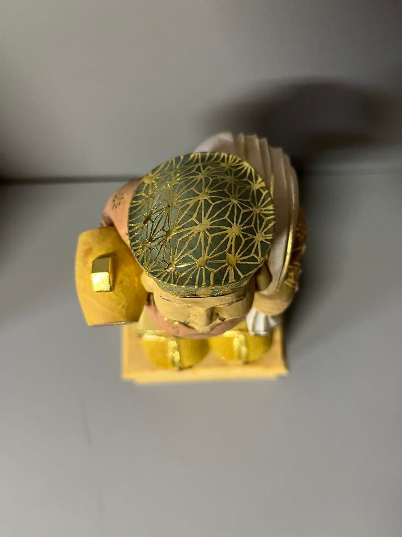 特別価格　恵比寿　大黒　セット　木彫り　彩色　手彫　柘植材　31